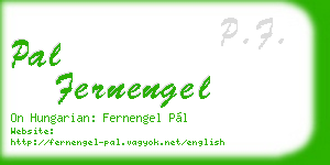 pal fernengel business card